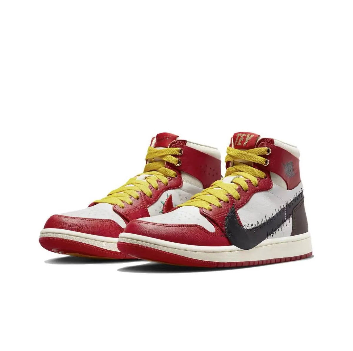 Air Jordan 1 High Red Yellow - Hình 4