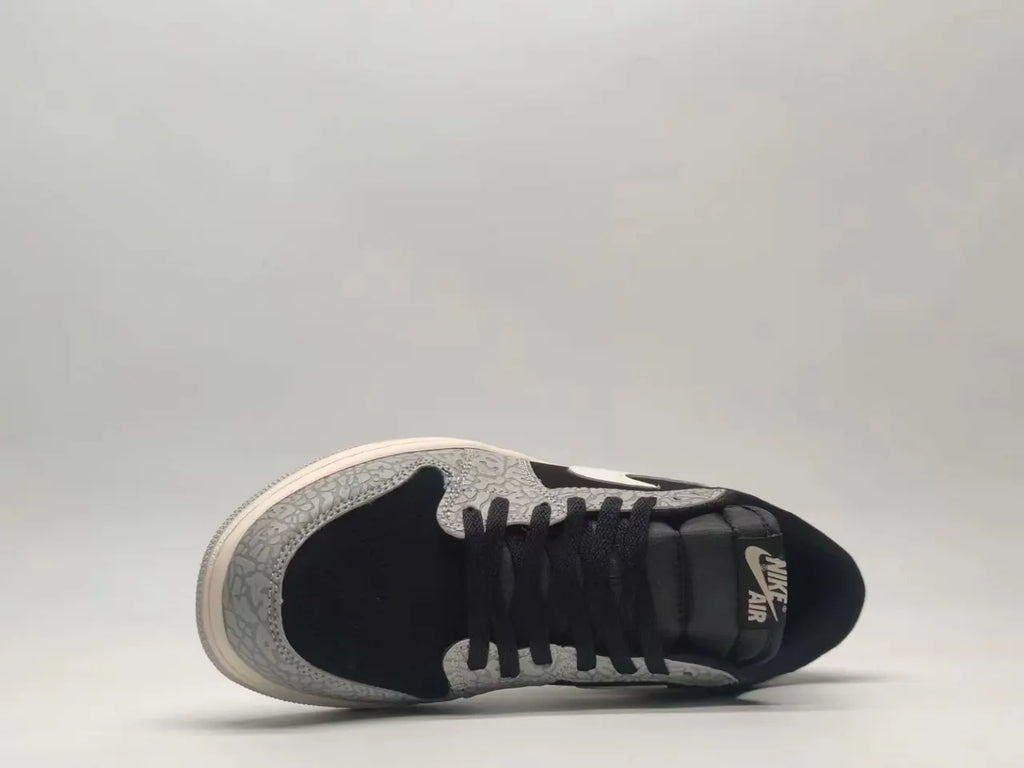 Air Jordan 1 Low Black Elephant Print - Hình 3
