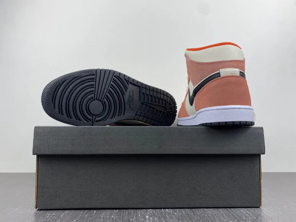 Air Jordan 1 Mid Coral Chalk - Hình 17