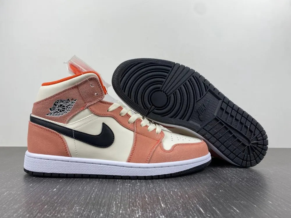 Air Jordan 1 Mid Coral Chalk - Hình 14