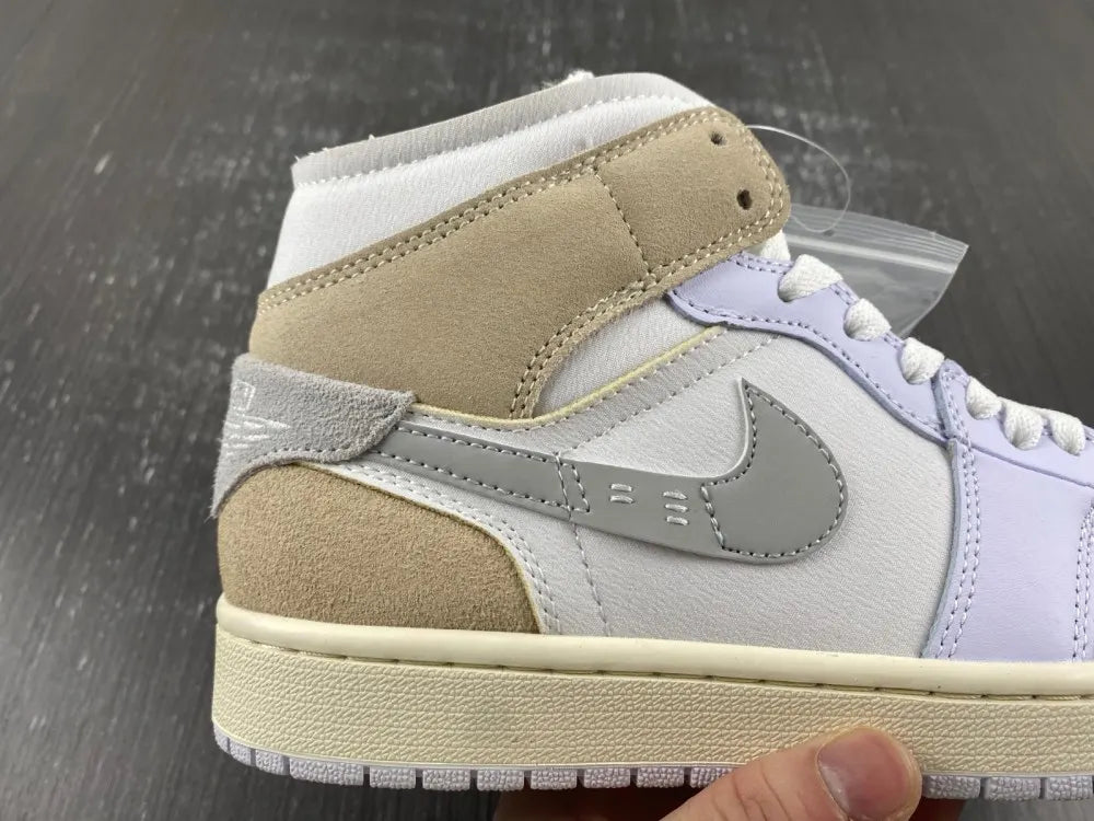 Air Jordan 1 Mid Tan Suede - Hình 10