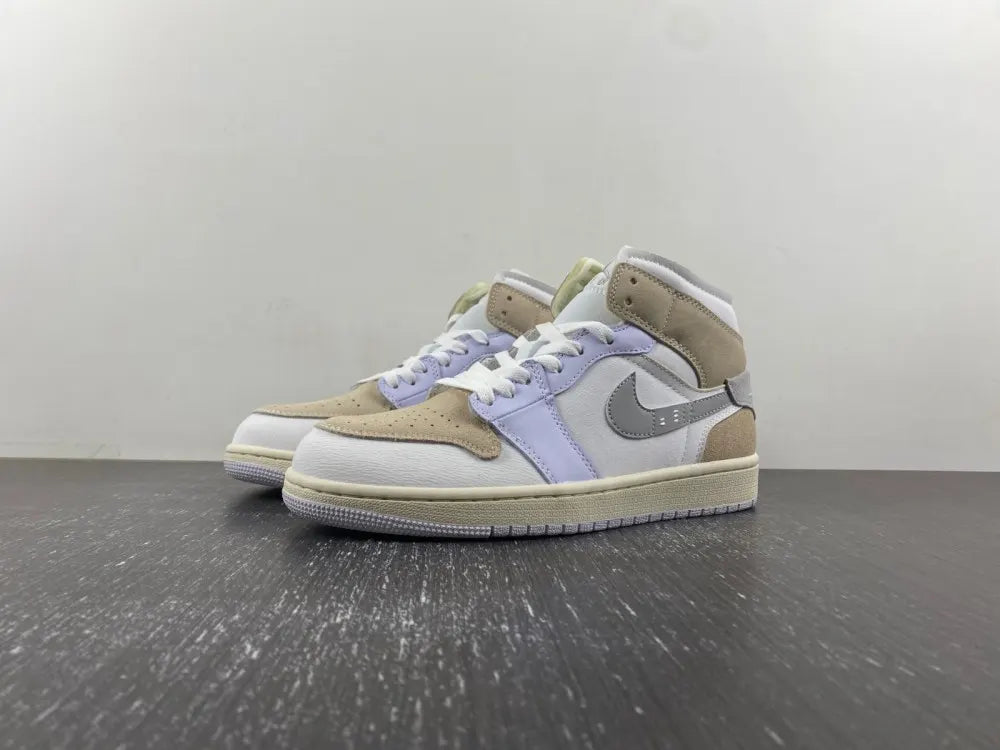 Air Jordan 1 Mid Tan Suede - Hình 16