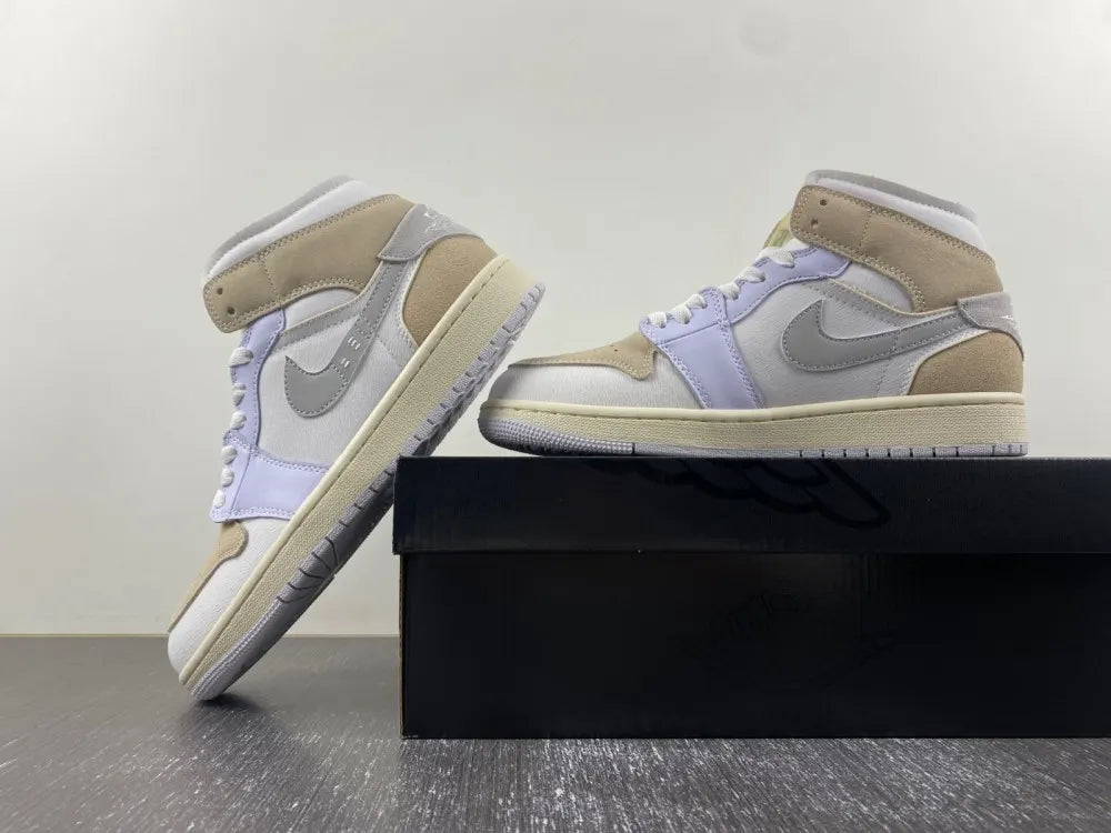 Air Jordan 1 Mid Tan Suede - Hình 13
