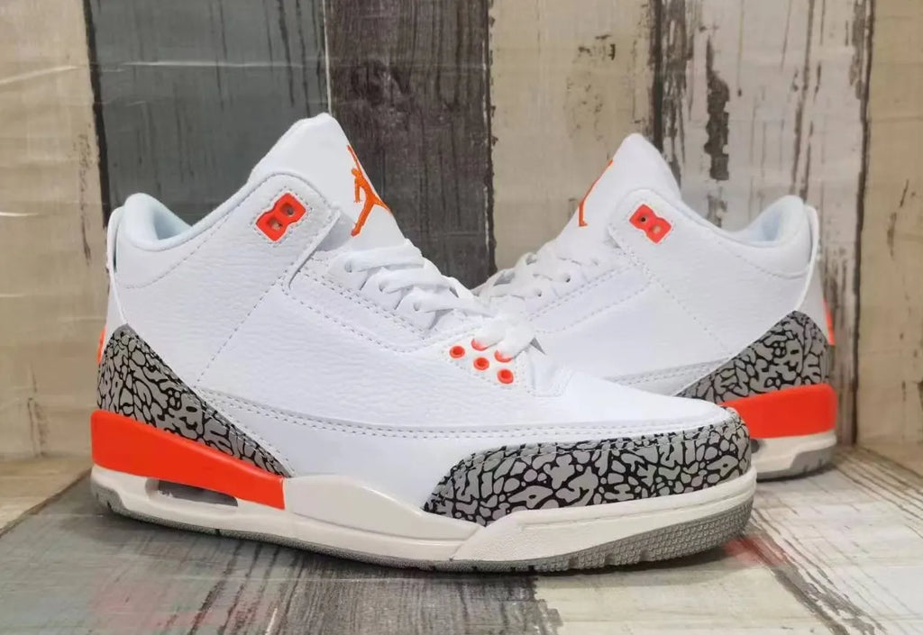 Air Jordan 3 Retro White Cement Orange - Hình 3