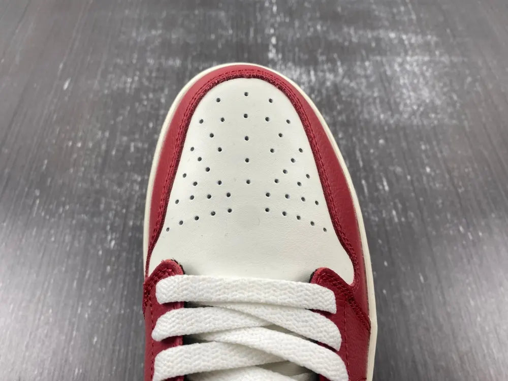 limited Air Jordan 1 Low Burgundy Gold - Hình 11
