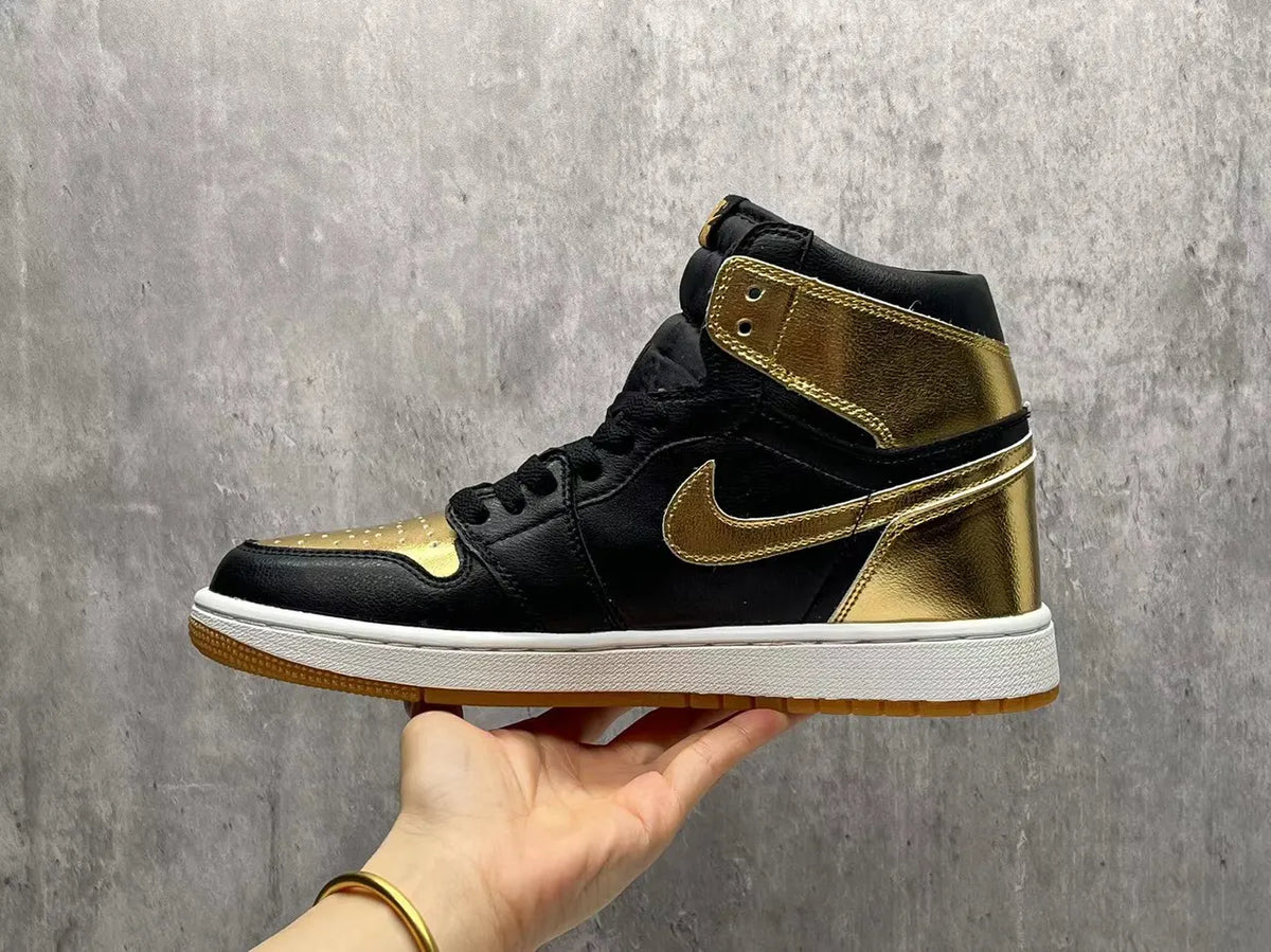 limited Air Jordan 1 High Black Gold - Hình 5
