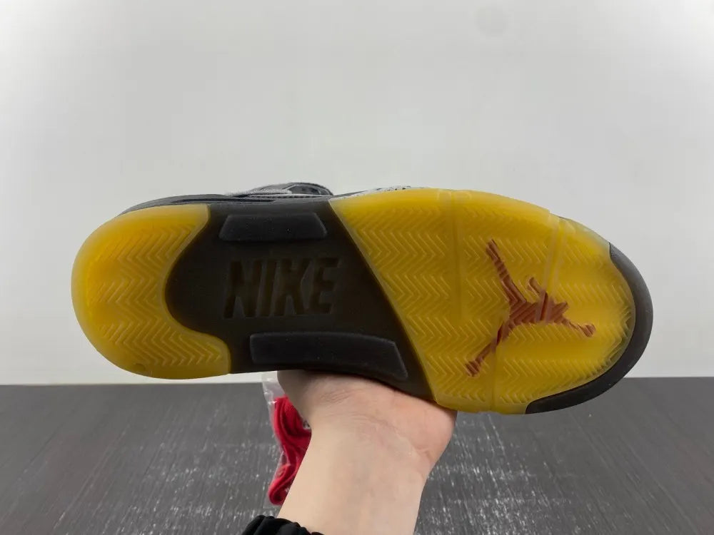 Air Jordan 5 Off-White Grey - Hình 3