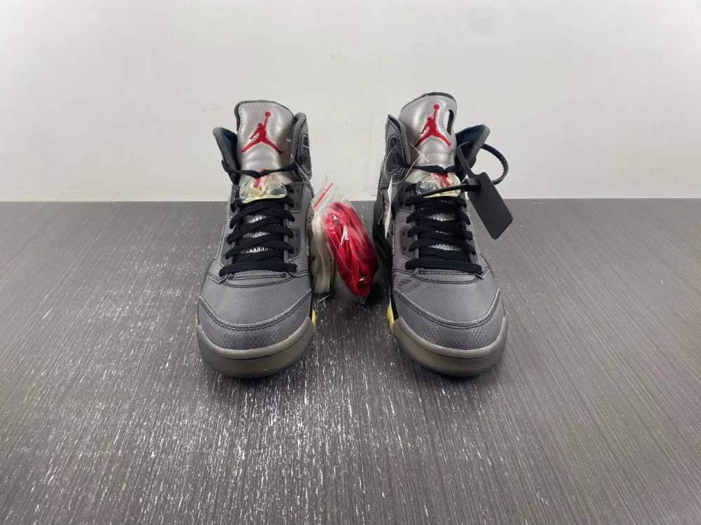 Air Jordan 5 Off-White Grey - Hình 11