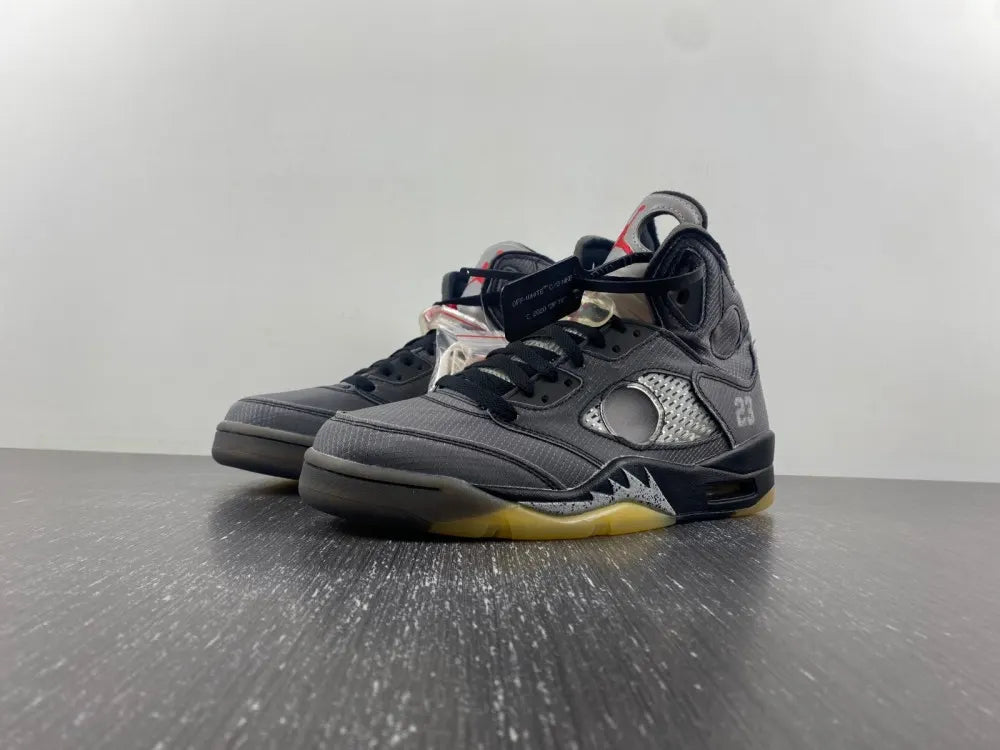 Air Jordan 5 Off-White Grey - Hình 15