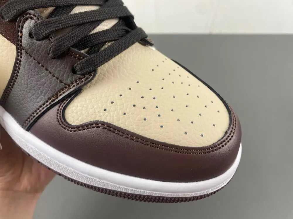 Air Jordan 1 Mid Brown Basalt premium - Hình 14