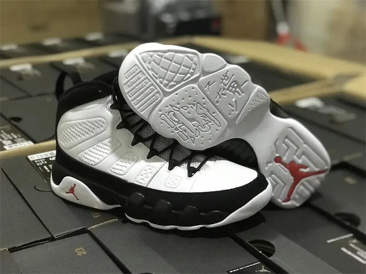 classic Air Jordan 9 Retro White Black - Hình 19