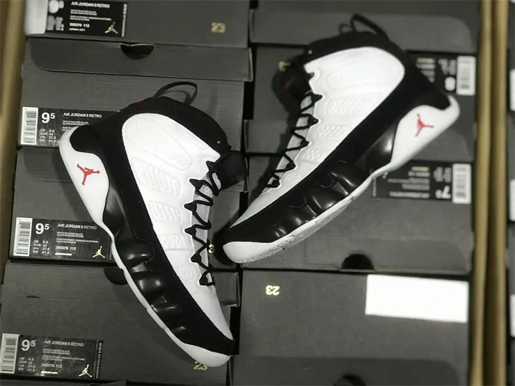 classic Air Jordan 9 Retro White Black - Hình 17