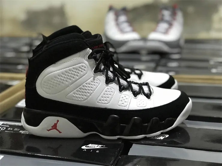 classic Air Jordan 9 Retro White Black - Hình 16