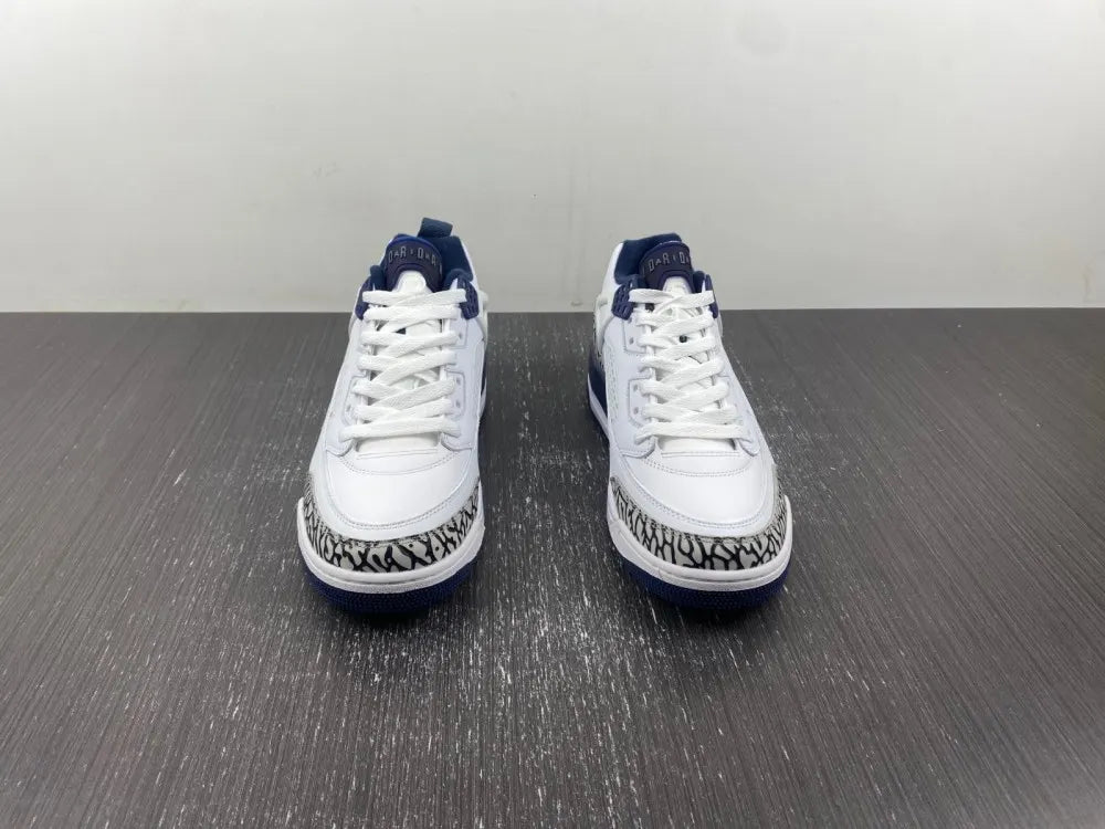 Air Jordan 4 Retro White Navy - Hình 16
