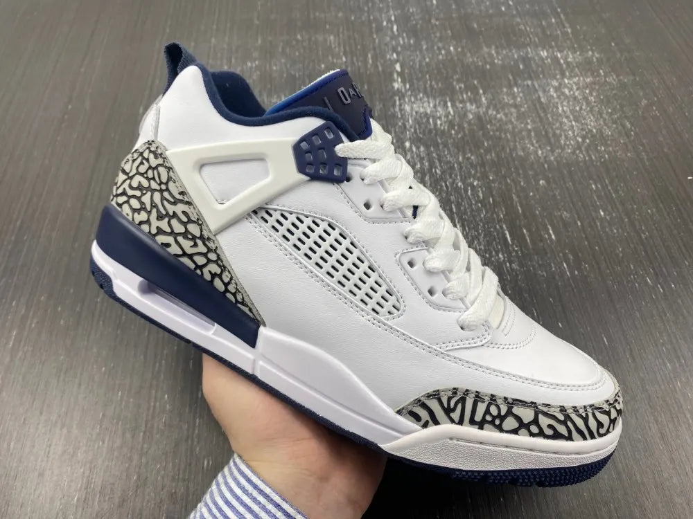 Air Jordan 4 Retro White Navy - Hình 6