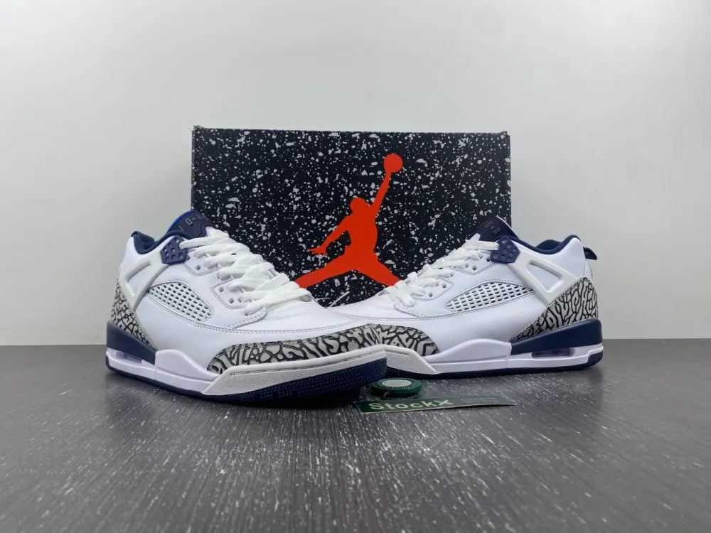 Air Jordan 4 Retro White Navy - Hình 2