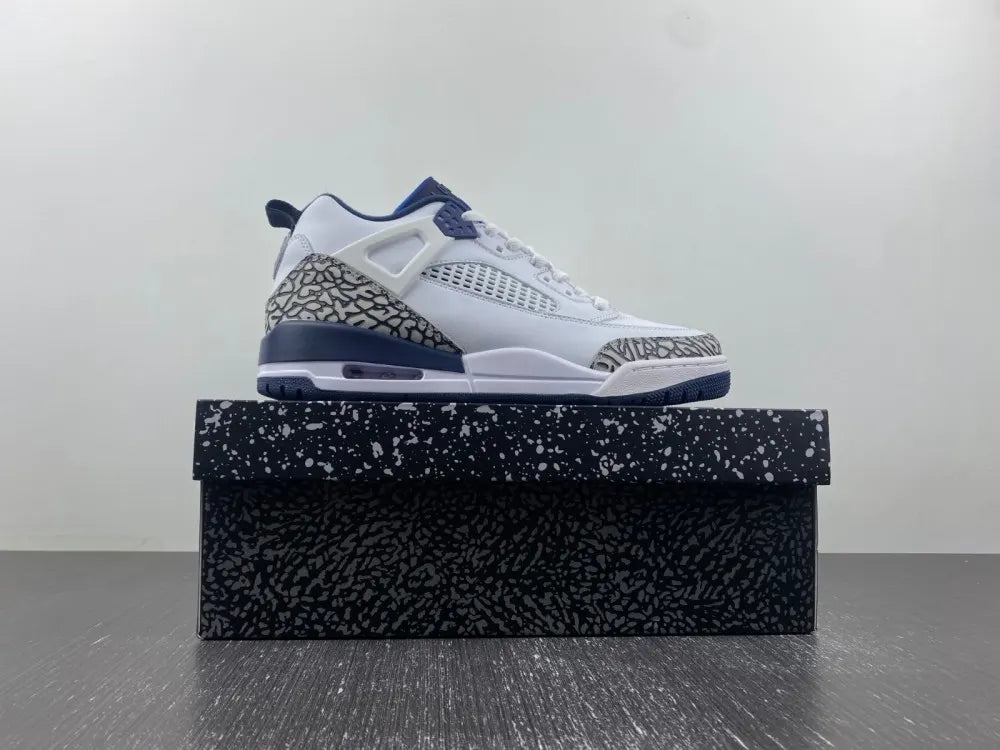 Air Jordan 4 Retro White Navy - Hình 4