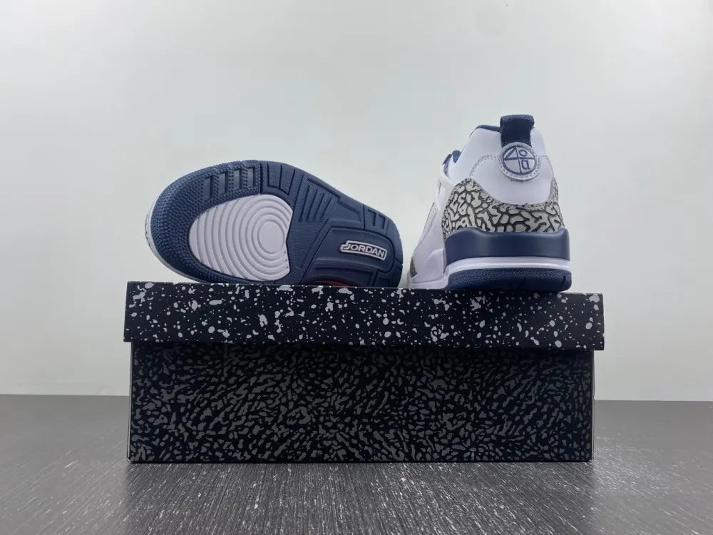 Air Jordan 4 Retro White Navy - Hình 17