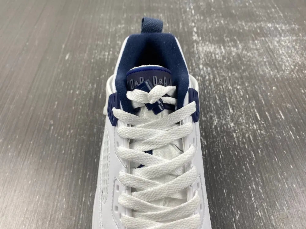 Air Jordan 4 Retro White Navy - Hình 9