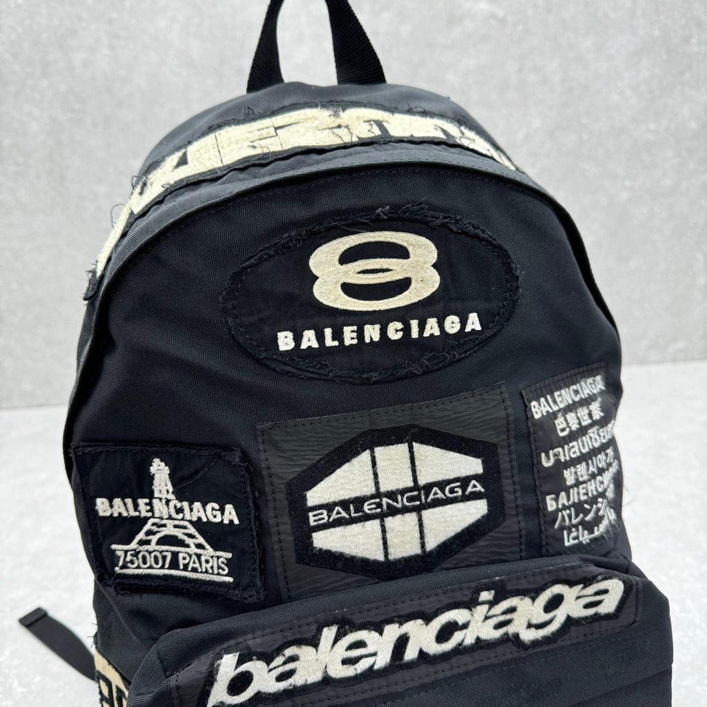 Balenciaga 92456SIZE Black & Red Designer Handbag - detail image 5
