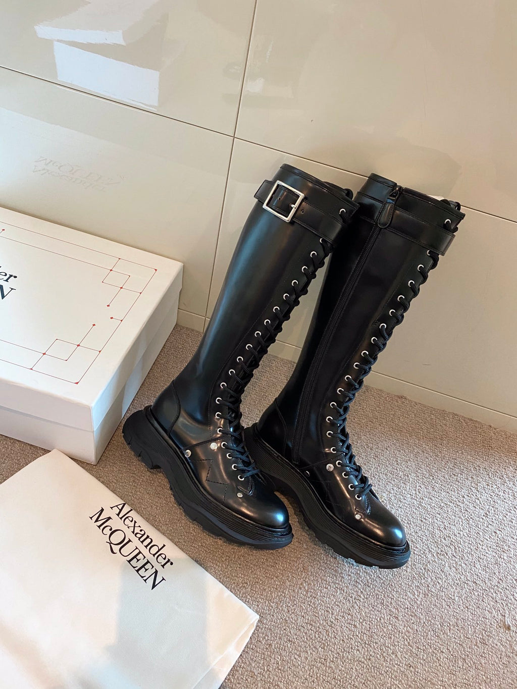 Alexander McQueen Black Boots EU 35-39 - detail image 8