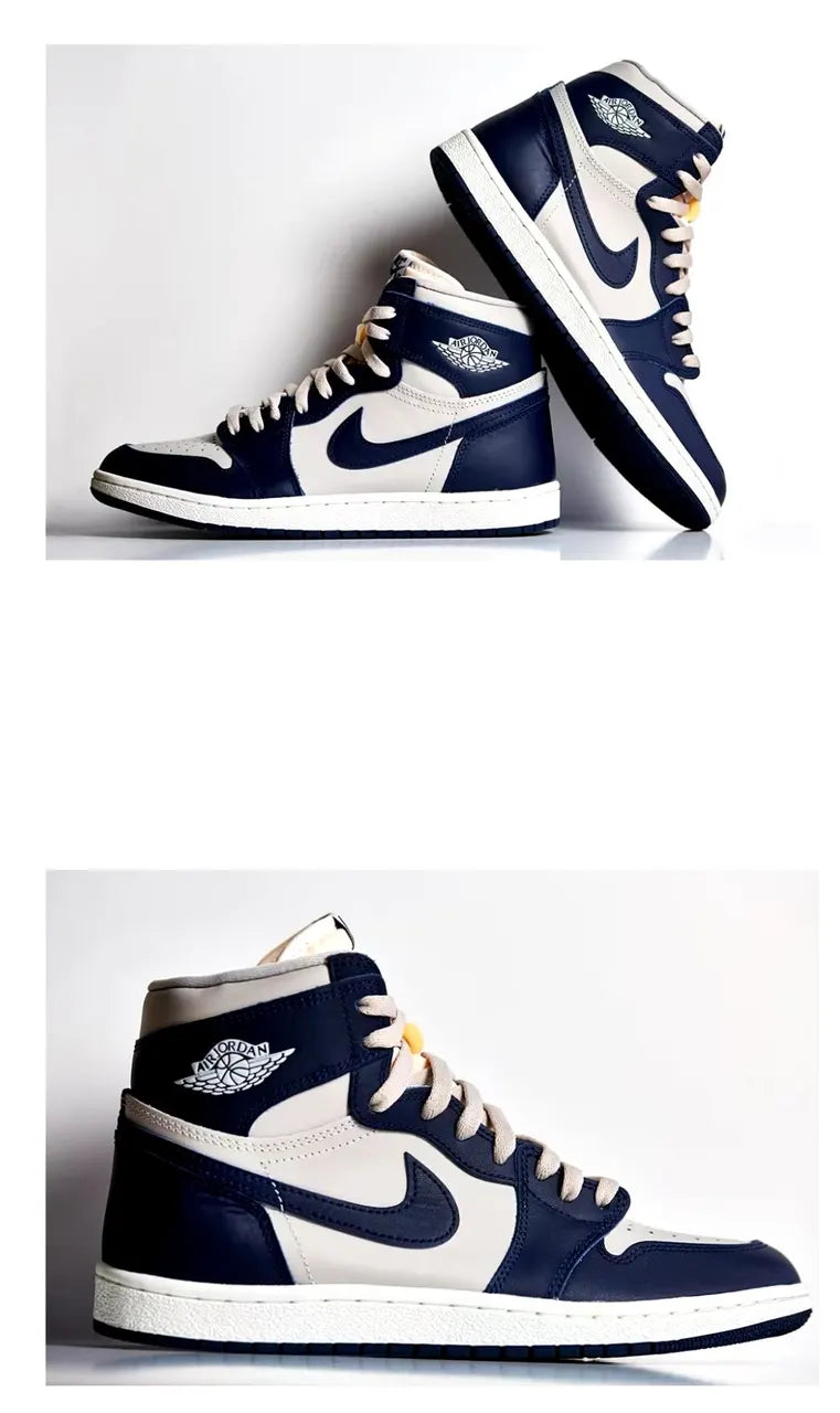 Air Jordan 1 Navy Grey - Hình 4