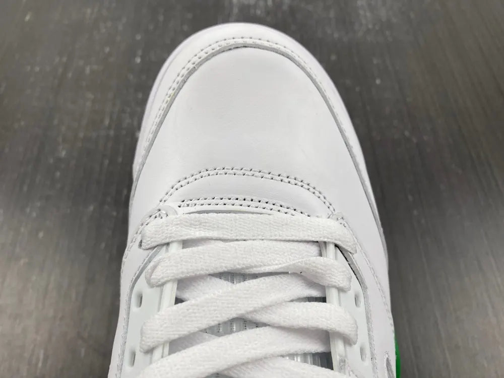 premium Air Jordan 5 White Green - Hình 10