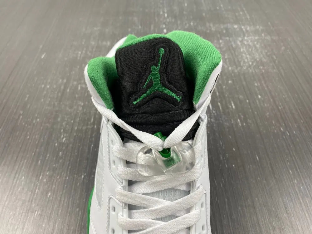 premium Air Jordan 5 White Green - Hình 6