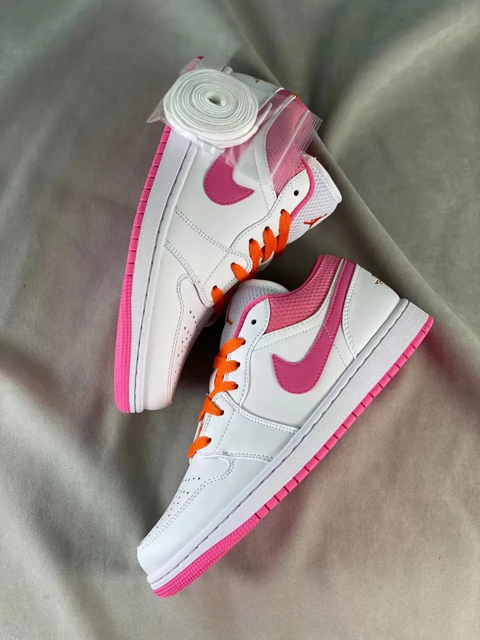 Air Jordan 1 Low White Pink - Hình 8