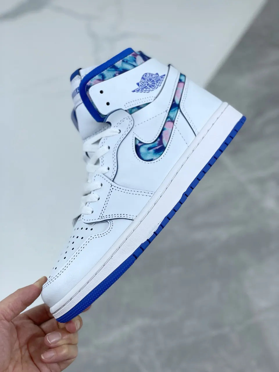 Air Jordan 1 White Blue - Hình 7