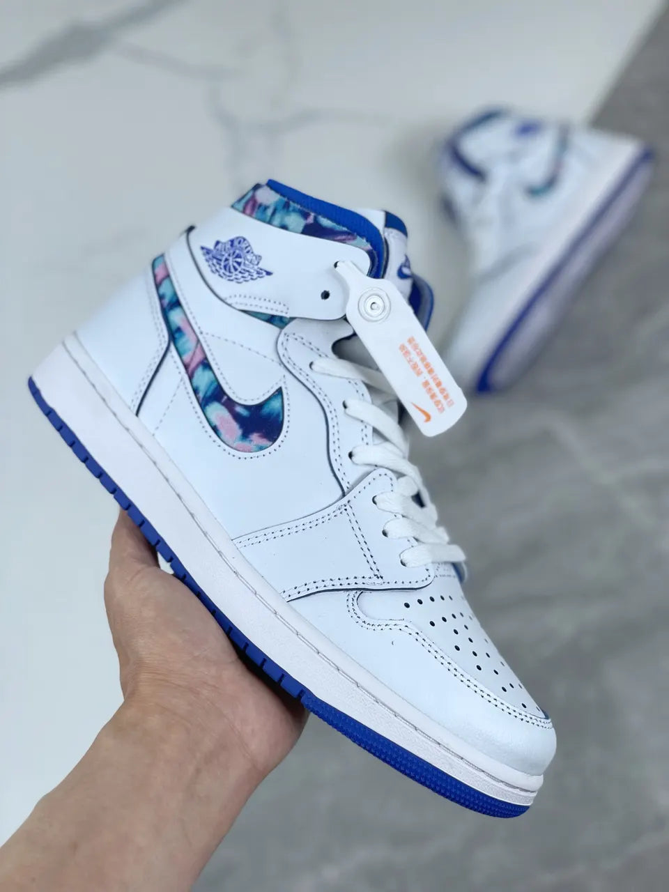 Air Jordan 1 White Blue - Hình 6
