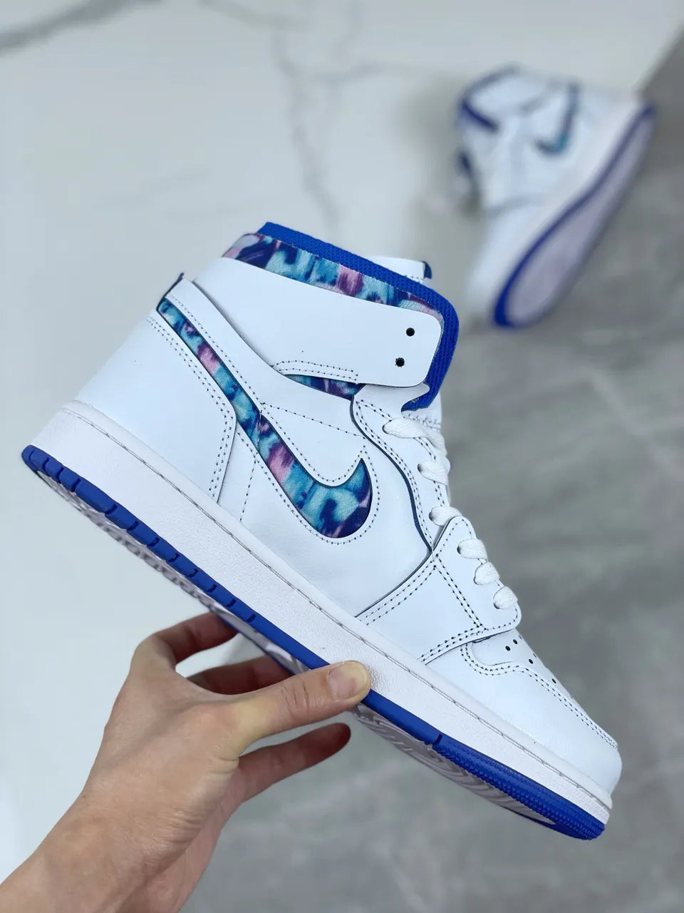 Air Jordan 1 White Blue - Hình 4