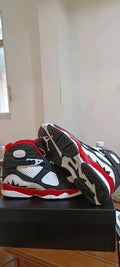 retro Air Jordan 8 White Red