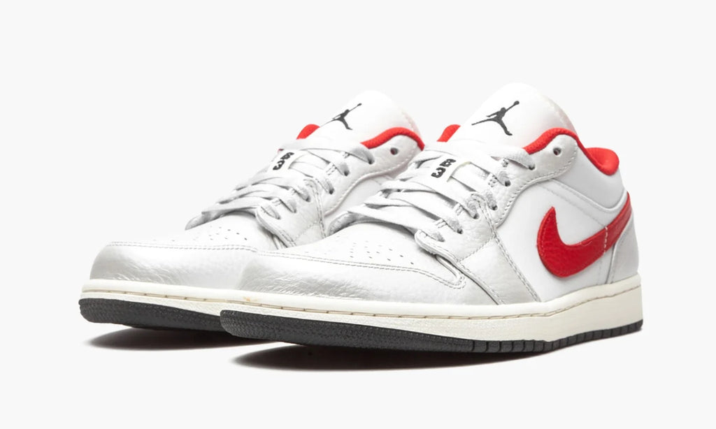 Air Jordan 1 Low Metallic Silver Red: #1 Premium Basketball Sneaker
