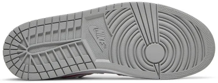Air Jordan 1 Low Premium Light Smoke Grey Red 2024 Luxury Sneaker