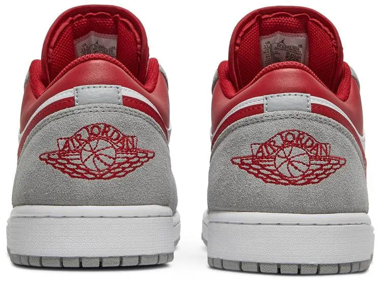 Air Jordan 1 Low Premium Light Smoke Grey Red 2024 Luxury Sneaker