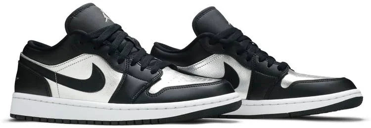 Air Jordan 1 Low Silver: Premium Black Metallic Edition – Top 1 Style