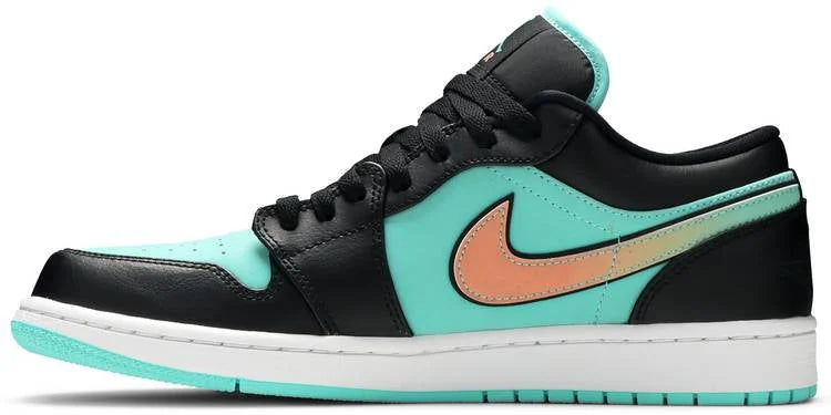 Air Jordan 1 Low Sneakers: 1 Ultimate Premium Teal & Black Edition