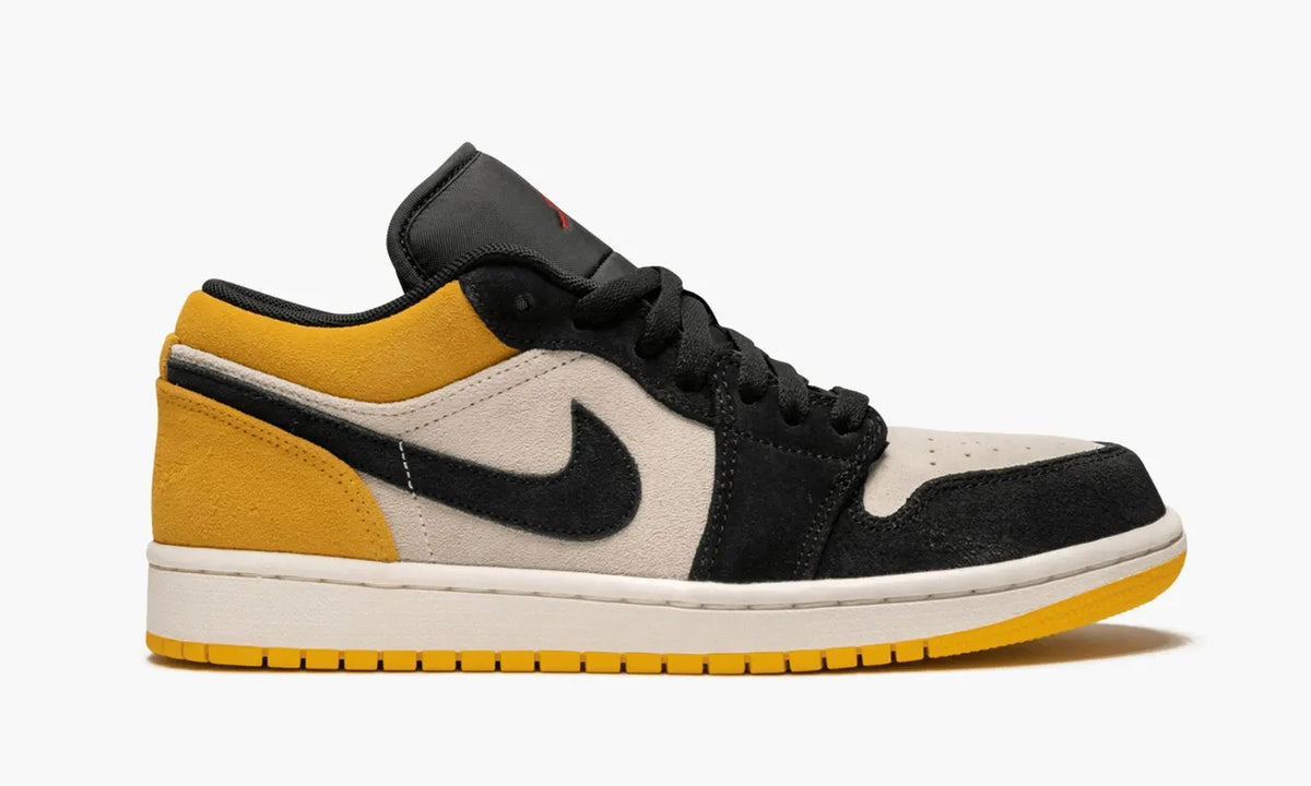 Air Jordan 1 Low sneakers: #1 Premium University Gold Suede Edition