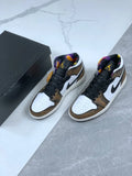 Air Jordan 1 Mid Brown White