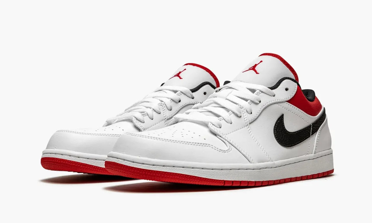 Air Jordan 1 Low White Gym Red Black – Premium Luxury Basketball Sneaker 2024