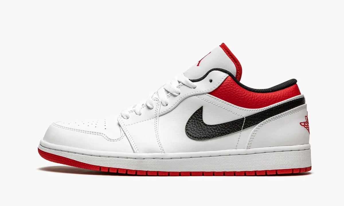 Air Jordan 1 Low White Gym Red Black – Premium Luxury Basketball Sneaker 2024