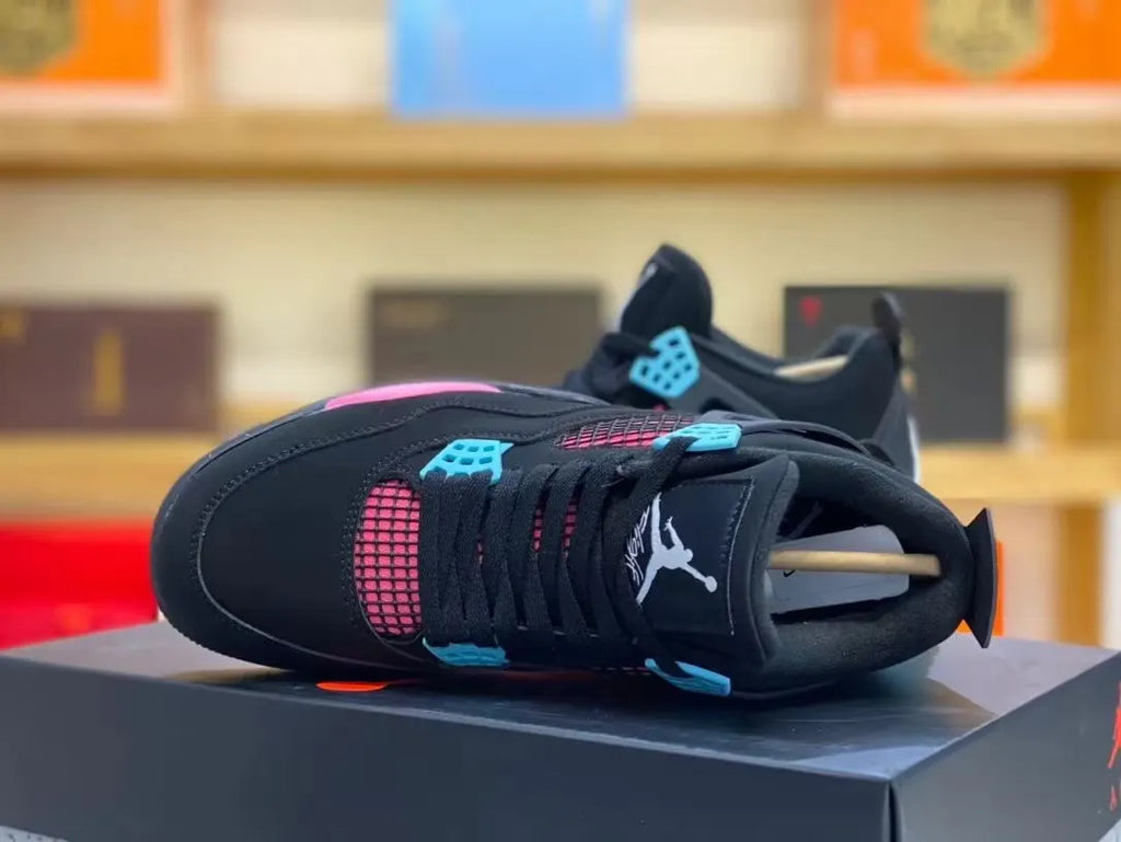 Air Jordan 4 Black/Teal - Hình 2