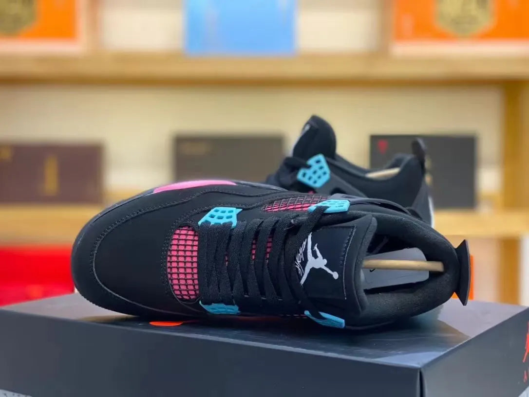 Air Jordan 4 Black/Teal - Hình 2