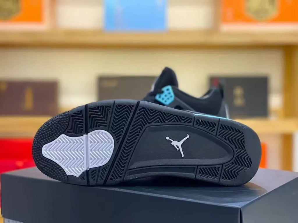 Air Jordan 4 Black/Teal - Hình 3