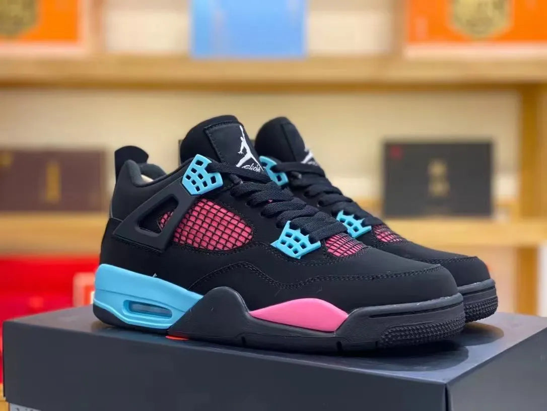 Air Jordan 4 Black/Teal - Hình 6