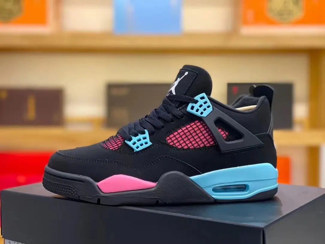 Air Jordan 4 Black/Teal - Hình 4
