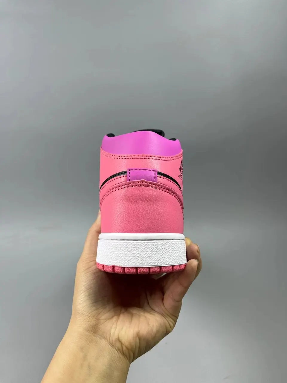 Air Jordan 1 Mid Pink Black - Hình 5