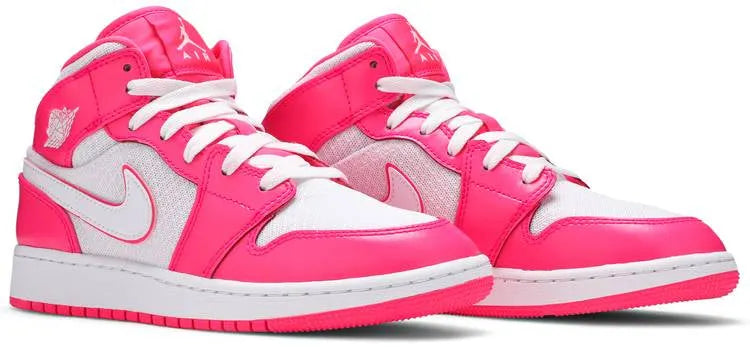 Pink Air Jordan 1 Mid GS: 1 Exclusive Luxury Sneaker for Bold Style