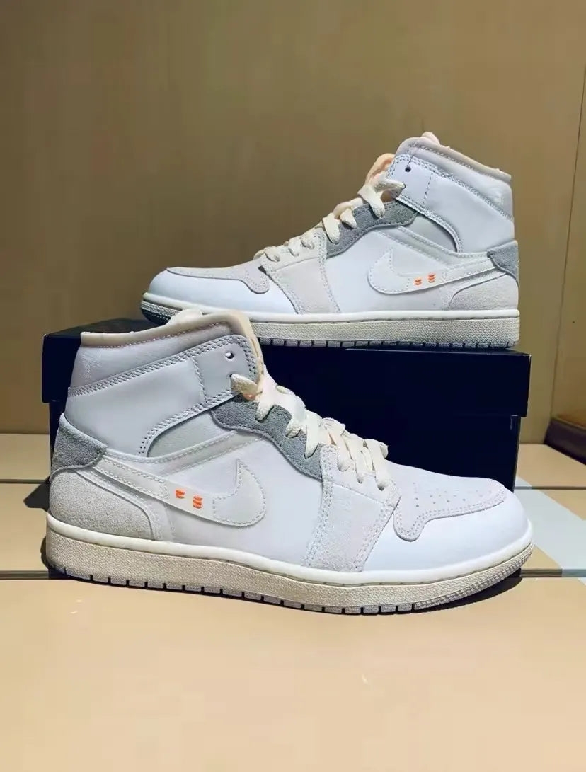 Jordan 1 Mid Sail Grey - Hình 3